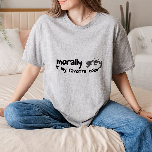 Morally grey is my favorite color. Unisex Heavy Cotton Tee