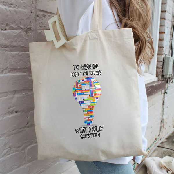 To Read or Not to Read – Cotton Canvas Tote Bag