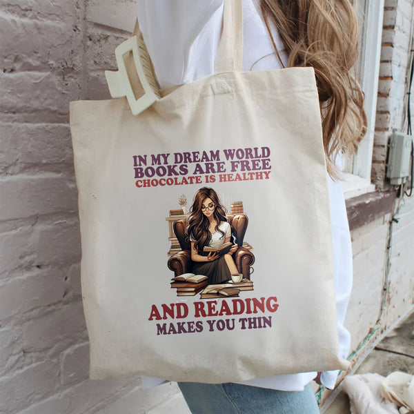 In My Dream World – Cotton Canvas Tote Bag