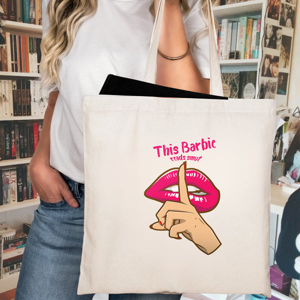 This Barbie Reads Smut – Cotton Canvas Tote Bag