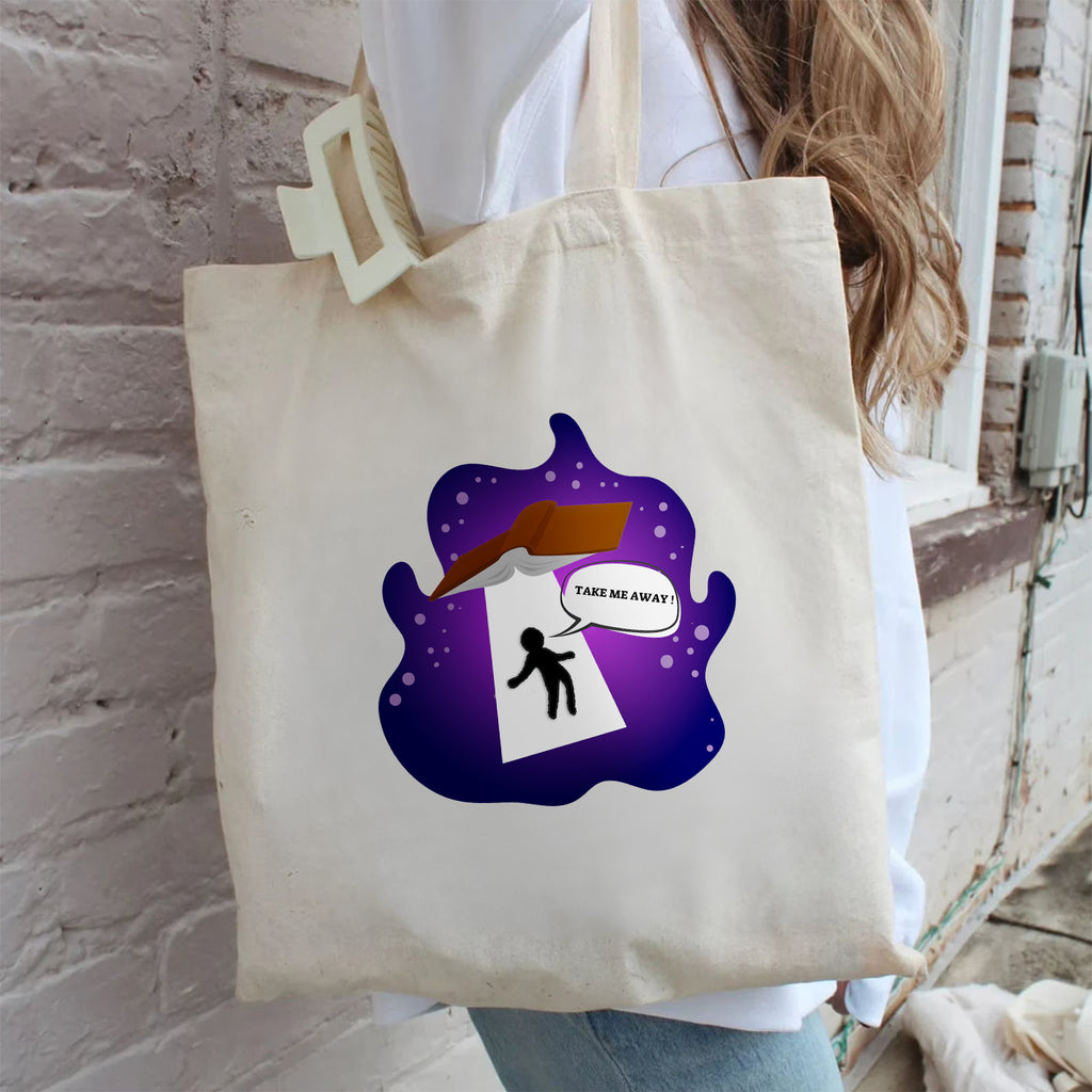 Take Me Away – Cotton Canvas Tote Bag