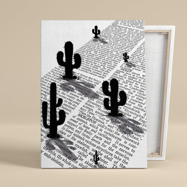 "Cactus Bloom" – 3D Canvas Art, 0.75" Frame
