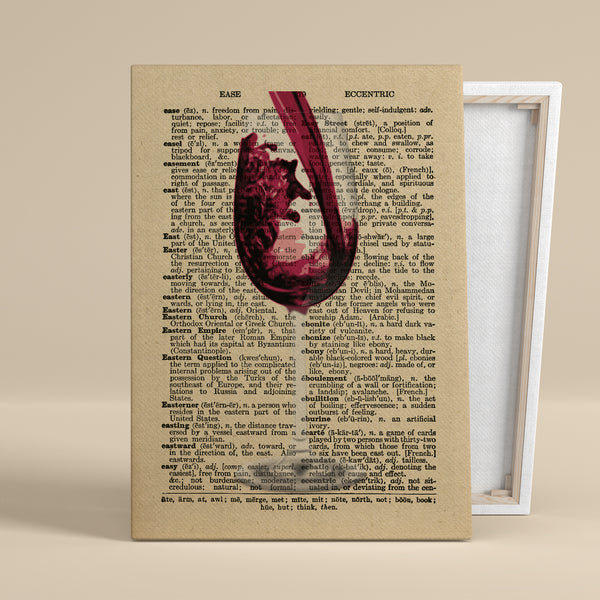 Wine+ Words" – Canvas Art, 0.75" Frame