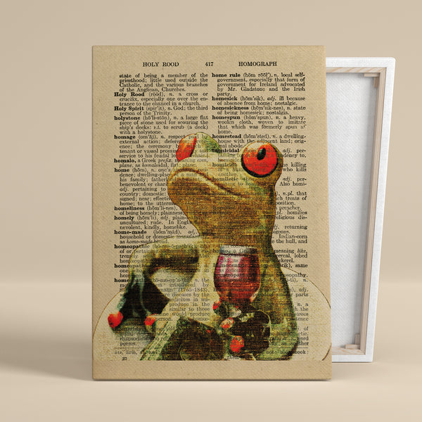 "The Frog" – Canvas Art, 0.75" Frame