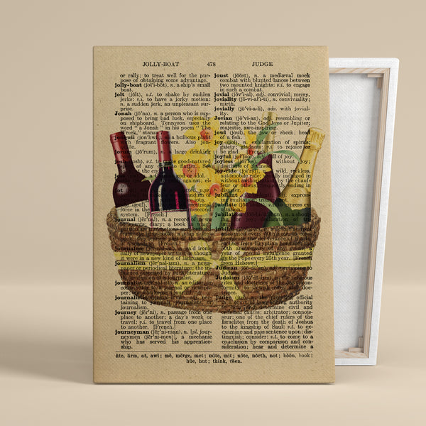 "Bottles and Blooms" – Canvas Art, 0.75" Frame