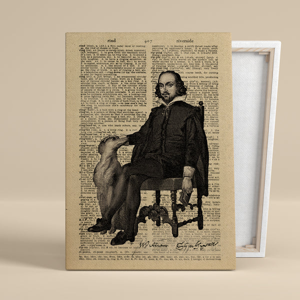 "Shakespeare's Silence" – Canvas Art, 0.75" Frame