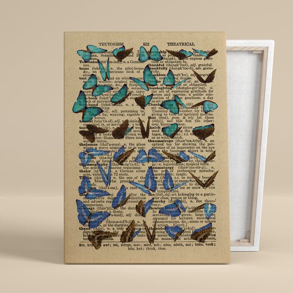 "Flight of Words" – Canvas Art, 0.75" Frame