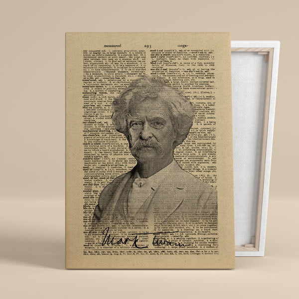 Mark Twain. Matte Canvas, Stretched, 0.75"