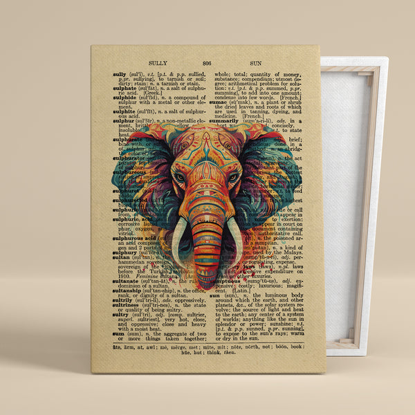 "Majestic Elephant" – Canvas Art, 0.75" Frame