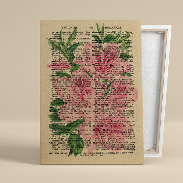 "Theatrical Bloom" – Canvas Art, 0.75" Frame