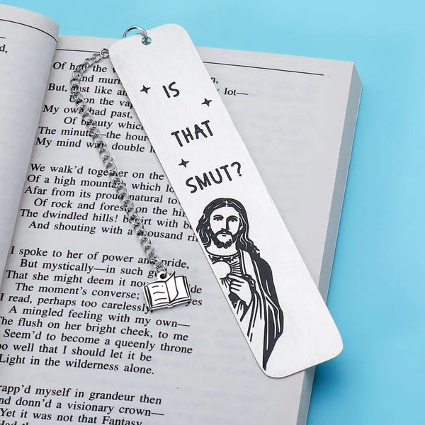 Peek-a-Boo Jesus Metal Tassel Pendant Bookmark