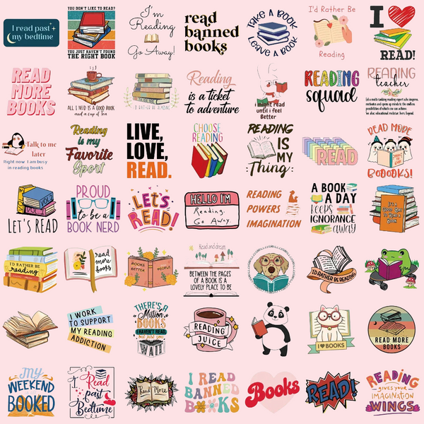 50 Enchanting Stickers for Literary Enthusiasts