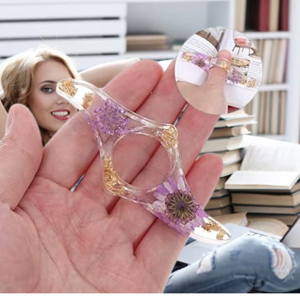 Floral Reading Thumb Ring